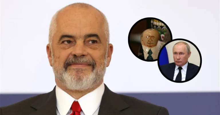 Edi Rama tregon pse e mban “Putinin” në tryezën e punës: Më pëlqen ta shoh si kukull