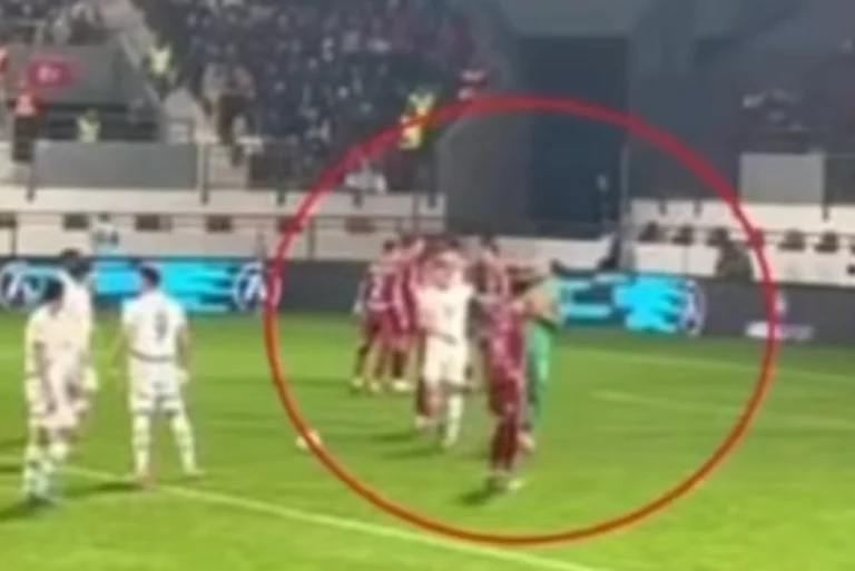 Momenti kur Xhaka e shtyu fort portierin serb gjatë ndeshjes