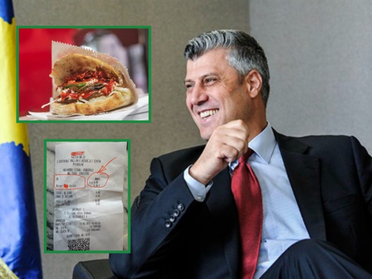 “N’kohë t’Thaçit u kanë një euro”- Aktorit kosovar i kushton një hamburger 4,50 euro