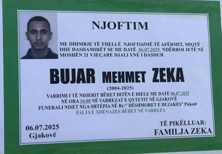E rëndë: Sot i jepet lamtumira e fundit 21-vjeçarit që humbi jetën si pasojë e lëndimeve të marra në vendin e punës