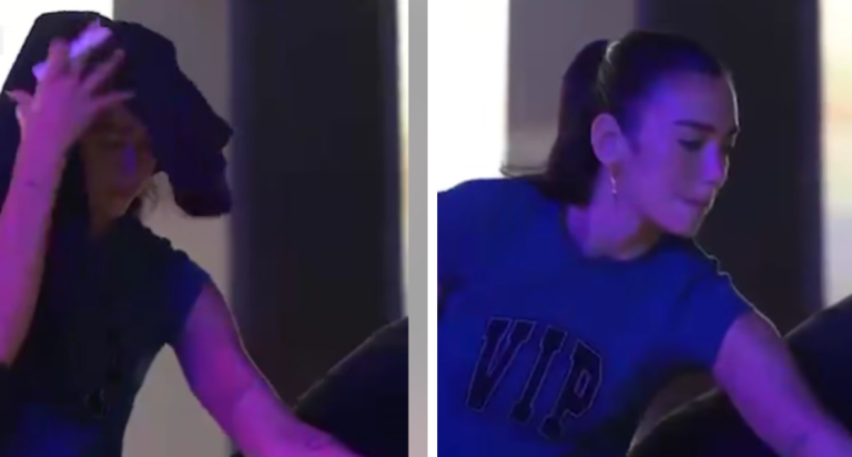 Momenti kur Dua Lipa “nervozohet” në Sunny Hill, e kthen mbrapsht duksin që iu hodh në kokë