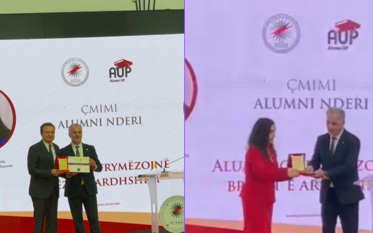 UP ndan çmimin “Alumni Nderi i UP-së” për Osmanin dhe Albin Kurtin