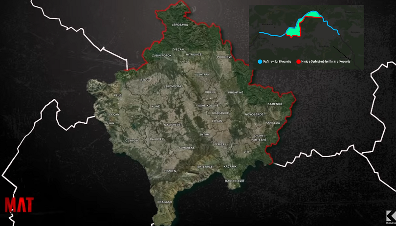 Skandal: Serbia bën ndryshim në hartë, përvetëson tokë të Kosovës në Leposaviq