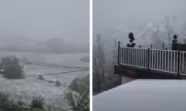 Të reshura të borës në këtë vend në Kosovë/ Pamje