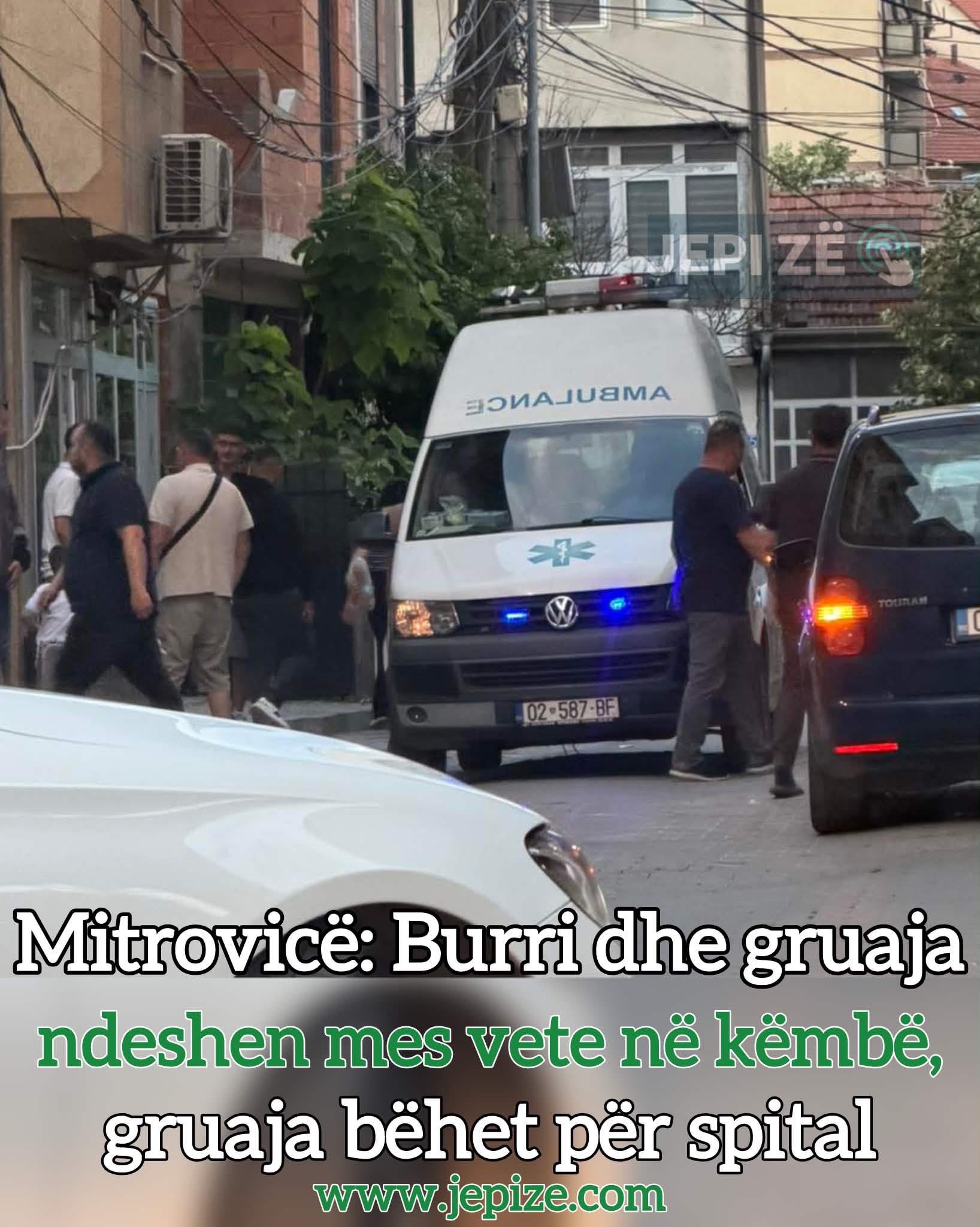 Burrë e grua ndeshen mes vete derisa ishin duke ecur në këmbë, në vendngjarje intervenon autoambulanca